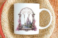 Fairy Castle Window Sublimation PNG Clipart Product Image 2