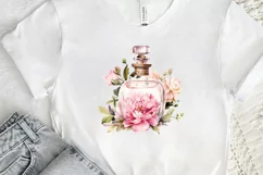 Vintage Perfume Bottles Watercolor PNG Clipart Product Image 2