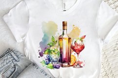 Watercolor Alcohol clipart png clipart Product Image 2