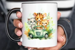 Cute Animal Safari Watercolor PNG Clipart Product Image 2