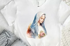 Watercolor Virgin Mary PNG Clipart Product Image 2