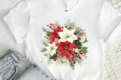 Christmas Flower Bouquet PNG Clipart Product Image 2