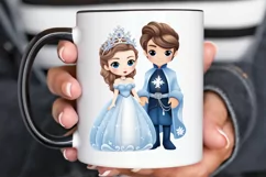 Cute Snow Princess and Prince PNG Clipart Product Image 2