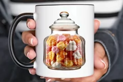 Fancy Clear Glass Candy Jar PNG Clipart Product Image 3