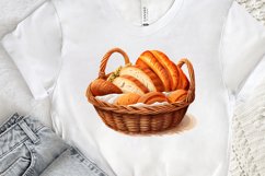 Bread Basket Watercolor Sublimation PNG Clipart Product Image 2