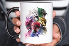 Watercolor Power Rangers PNG Clipart Product Image 3