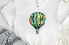 Watercolor Hot Air Balloon PNG Clipart Product Image 2