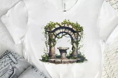 Stone Wells and Vines PNG Clipart Product Image 2