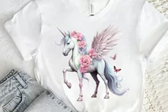 Fairy Unicorn Sublimation PNG Clipart Product Image 2