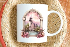 Fairy Castle Window Sublimation PNG Clipart Product Image 2
