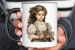Victorian Little Girl PNG Clipart Product Image 2