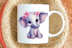 Cute Happy Baby Animal Sublimation PNG Clipart Product Image 2