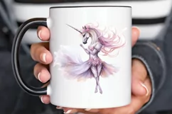 Ballerina Unicorns PNG Clipart Product Image 2