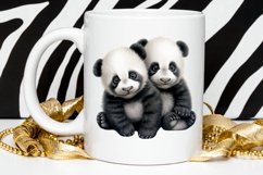 Baby Pandas Sublimation PNG Clipart Product Image 2