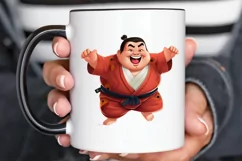 Funny Japanese Sumo Wrestler PNG Clipart Product Image 2