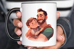 Dad and Daughter Father's Day PNG Clipart Product Image 2