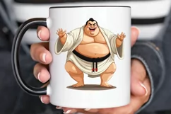 Funny Japanese Sumo Wrestler PNG Clipart Product Image 2