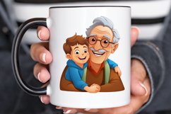 Happy Grandpa and Grandson PNG Clipart Product Image 2