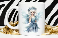 Winter Fairy Watercolor PNG Clipart Product Image 2