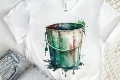 Watercolor Paint Bucket PNG Clipart Product Image 2