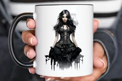 Gothic Fashion Girl PNG Clipart Product Image 2