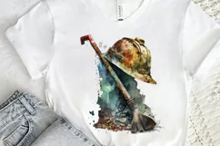 Watercolor Miner Pick Shovel PNG Clipart Product Image 2