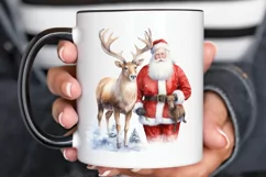 Watercolor Santa Claus PNG Clipart Product Image 2