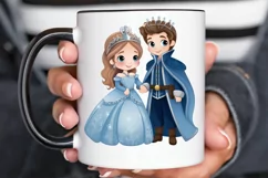 Cute Snow Princess and Prince PNG Clipart Product Image 2