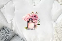 Vintage Perfume Bottles Watercolor PNG Clipart Product Image 2