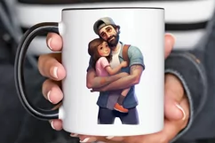 Dad and Daughter Father's Day PNG Clipart Product Image 2