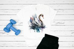 Watercolor Swan PNG Clipa Product Image 2