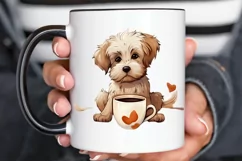 Dog Love Coffee PNG Clipart Product Image 2