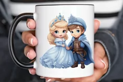 Cute Snow Princess and Prince PNG Clipart Product Image 2