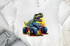 Dinosaur Monster Truck PNG Clipart Product Image 2
