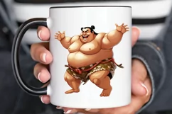 Funny Japanese Sumo Wrestler PNG Clipart Product Image 2