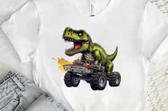 Dinosaur Monster Truck PNG Clipart Product Image 2
