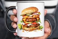 Big Hamburgers Sublimation PNG Clipart Product Image 2