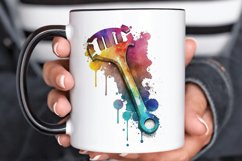 Watercolor Wrench PNG Clipart Product Image 3