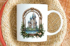 Fairy Castle Window Sublimation PNG Clipart Product Image 2