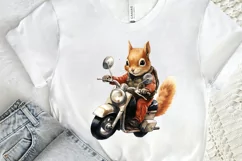 Squirrel Riding A Motorbike PNG Clipart Product Image 2