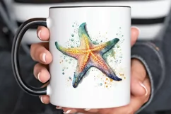 Watercolor Starfish PNG Clipart Product Image 3