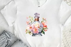 Vintage Perfume Bottles Watercolor PNG Clipart Product Image 2