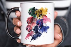 Watercolor Power Rangers PNG Clipart Product Image 3