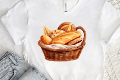 Bread Basket Watercolor Sublimation PNG Clipart Product Image 2