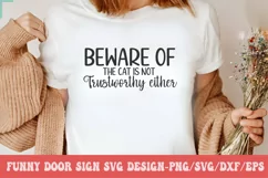 Funny Door Sign SVG Design | Door Sign SVG Design Product Image 1