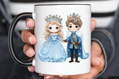 Cute Snow Princess and Prince PNG Clipart Product Image 2