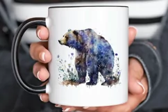 Watercolor Grizzly Bear PNG Clipart Product Image 3