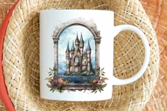 Fairy Castle Window Sublimation PNG Clipart Product Image 2