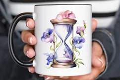 Hourglass Flower Watercolor PNG Clipart Product Image 2