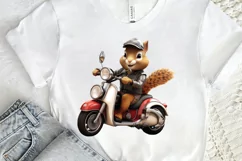 Squirrel Riding A Motorbike PNG Clipart Product Image 2